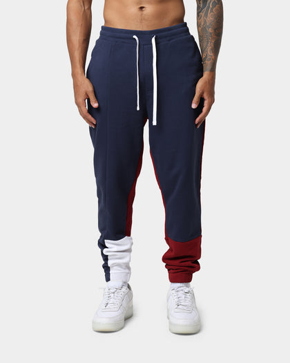 Tommy Jeans TJM Reverse Colorblock Track Pants Twilight Navy/Maroon