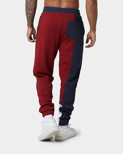 Tommy Jeans TJM Reverse Colorblock Track Pants Twilight Navy/Maroon