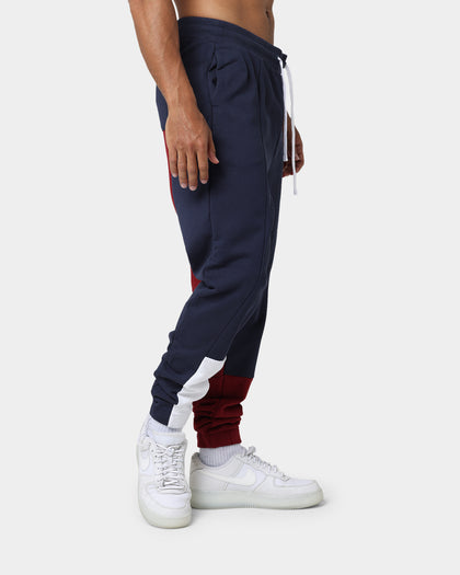 Tommy Jeans TJM Reverse Colorblock Track Pants Twilight Navy/Maroon