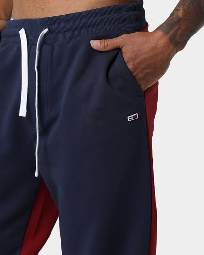 Tommy Jeans TJM Reverse Colorblock Track Pants Twilight Navy/Maroon