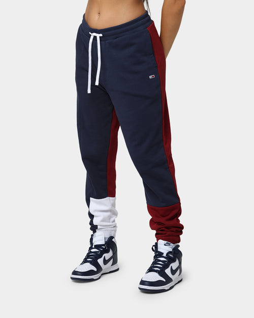 Tommy Jeans TJM Reverse Colorblock Track Pants Twilight Navy/Maroon