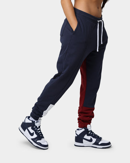 Tommy Jeans TJM Reverse Colorblock Track Pants Twilight Navy/Maroon