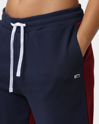 Tommy Jeans TJM Reverse Colorblock Track Pants Twilight Navy/Maroon