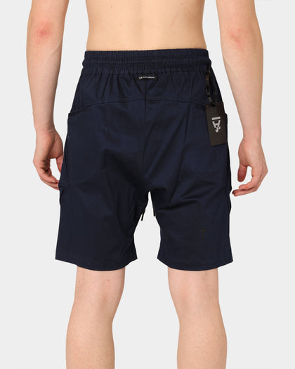 The Anti Order Neo Military Cargo Shorts Dark Navy
