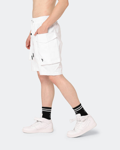The Anti Order Cleon Cargo Shorts White