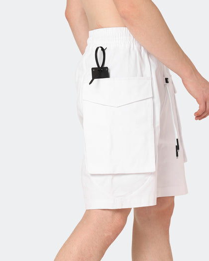 The Anti Order Cleon Cargo Shorts White