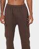 KAPPA Authentic Drake Track Pants Brown Coffee/Grey