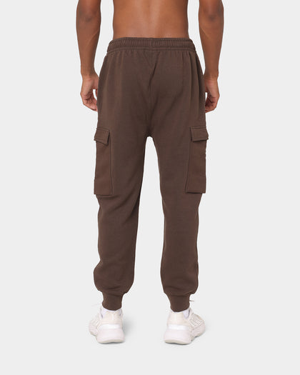 KAPPA Authentic Drake Track Pants Brown Coffee/Grey