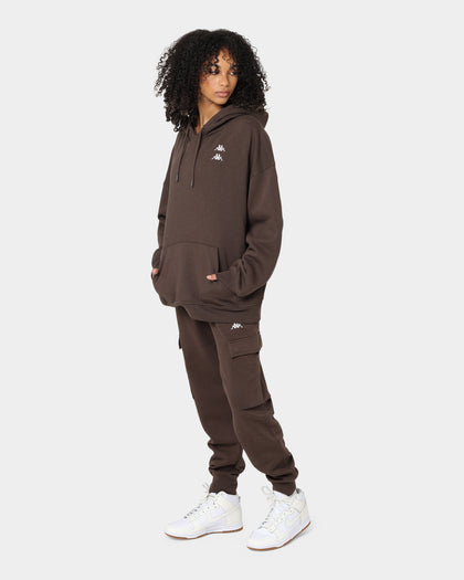 KAPPA Authentic Drake Track Pants Brown Coffee/Grey