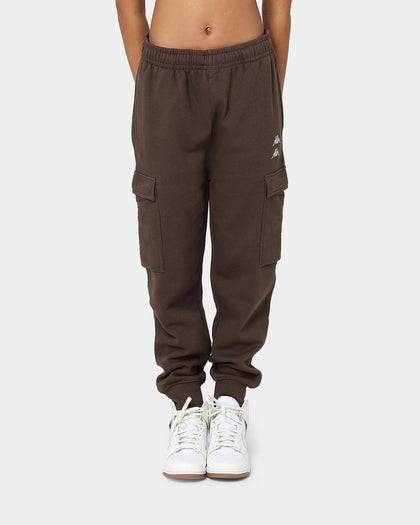 KAPPA Authentic Drake Track Pants Brown Coffee/Grey