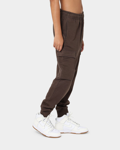 KAPPA Authentic Drake Track Pants Brown Coffee/Grey