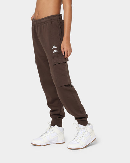 KAPPA Authentic Drake Track Pants Brown Coffee/Grey