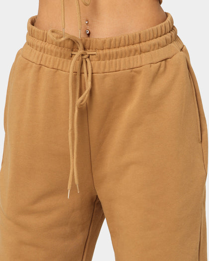 EN ES Women's Mason Lace Up Track Pants Tan