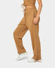 EN ES Women's Mason Lace Up Track Pants Tan