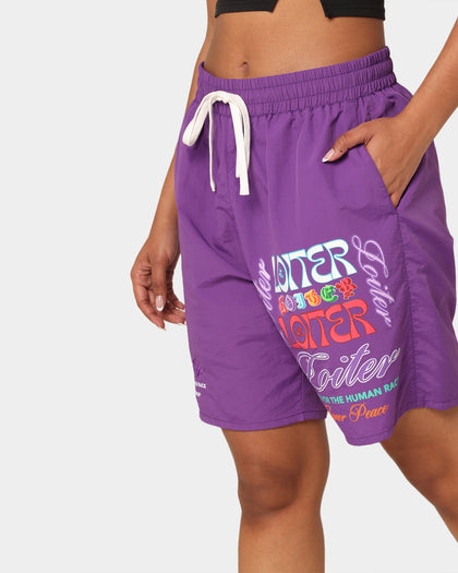 Loiter Forbidden Walk Shorts Purple