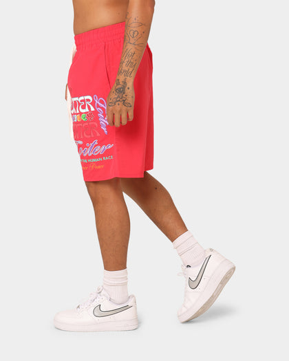 Loiter Forbidden Walk Shorts Red