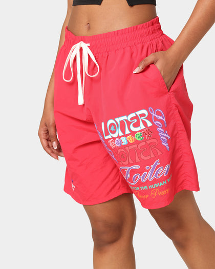 Loiter Forbidden Walk Shorts Red