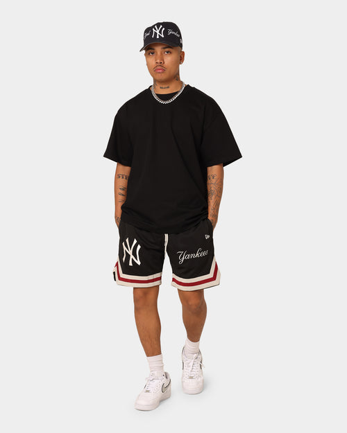 New Era New York Yankees Mesh Shorts Black/Cardinal