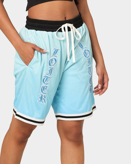 Loiter Script Ball Shorts Blue