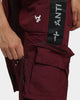 The Anti Order Galactic Utility Joggers Dark Burgundy