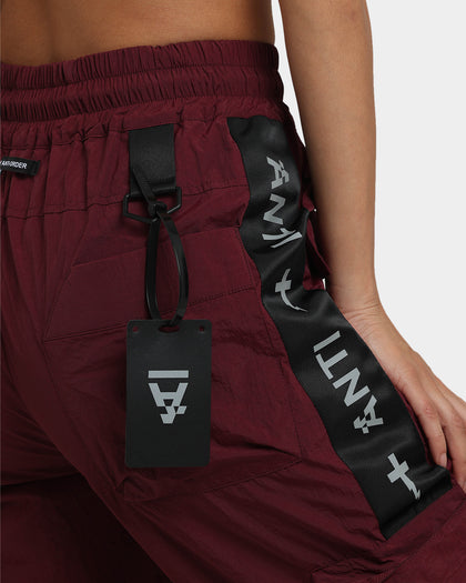 The Anti Order Galactic Utility Joggers Dark Burgundy
