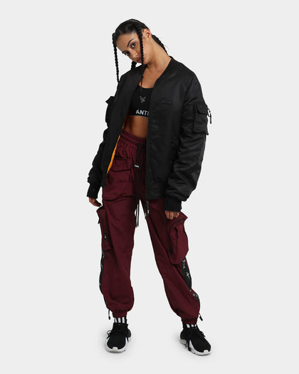 The Anti Order Galactic Utility Joggers Dark Burgundy