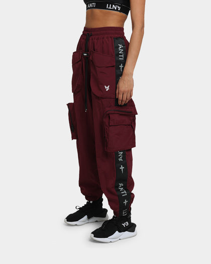 The Anti Order Galactic Utility Joggers Dark Burgundy