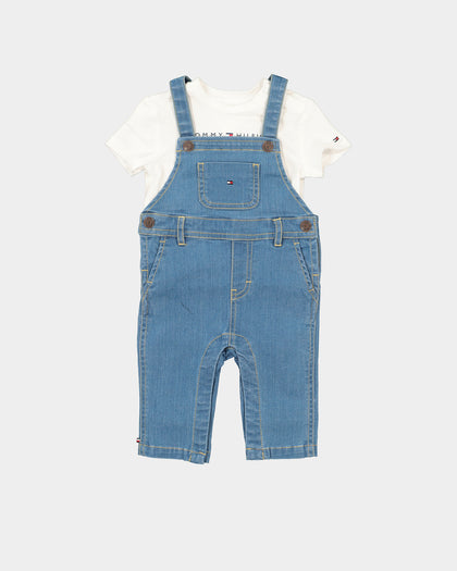 Tommy Hilfiger Kids' Dungarees Light Blue/White