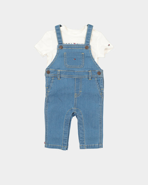 Tommy Hilfiger Kids' Dungarees Light Blue/White