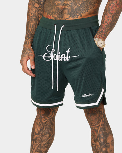 Saint Morta Saviour Mesh Basketball Shorts Stadium Green