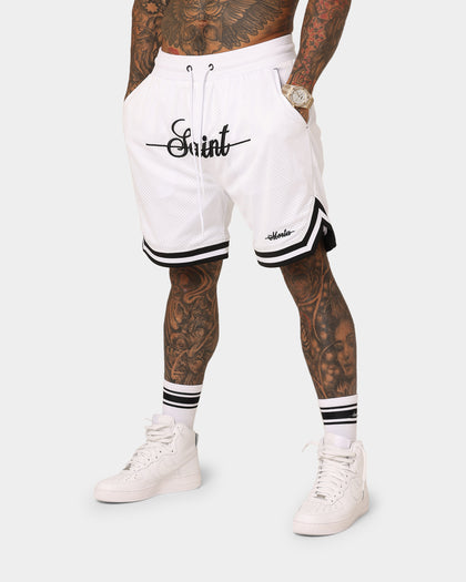 Saint Morta Saviour Mesh Basketball Shorts White/Black