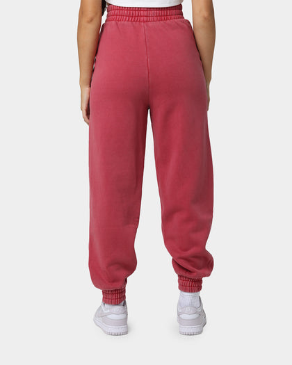Tommy Jeans Women's College Logo Sweat Pants Cranberry