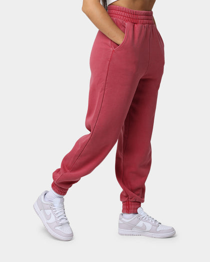 Tommy Jeans Women's College Logo Sweat Pants Cranberry