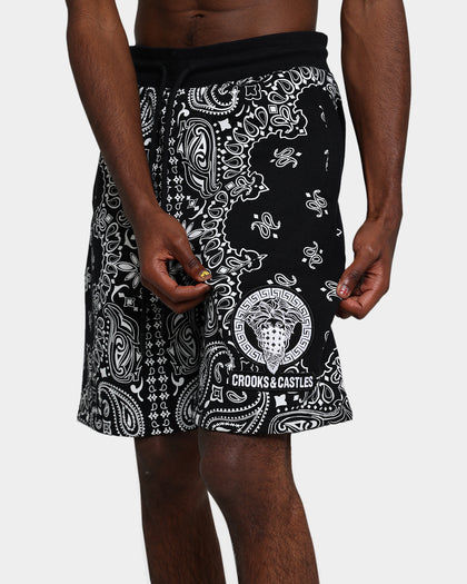 Crooks & Castles Bandana Core Shorts Black