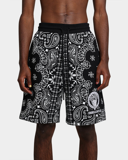 Crooks & Castles Bandana Core Shorts Black