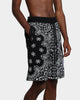 Crooks & Castles Bandana Core Shorts Black