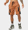 Crooks & Castles Washed Twill Shorts Tan