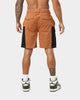 Crooks & Castles Washed Twill Shorts Tan