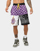 Crooks & Castles LA Serif Shorts Purple/Black