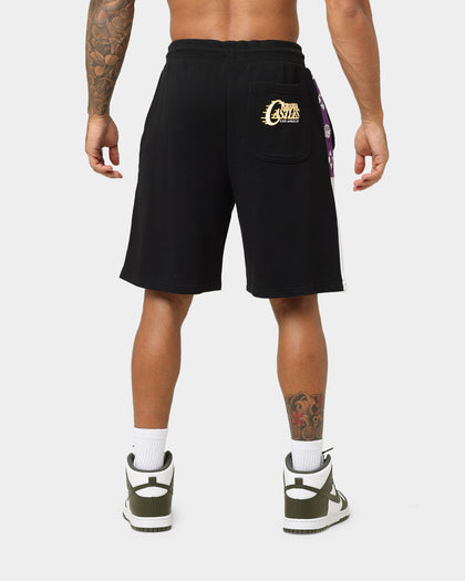 Crooks & Castles LA Serif Shorts Purple/Black