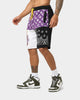 Crooks & Castles LA Serif Shorts Purple/Black