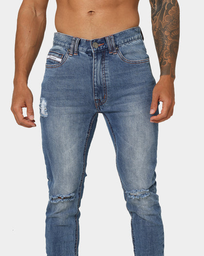 Nena And Pasadena Tyler Super Skinny Fit Jeans Arizona Blue