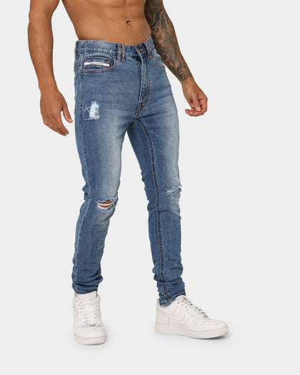 Nena And Pasadena Tyler Super Skinny Fit Jeans Arizona Blue