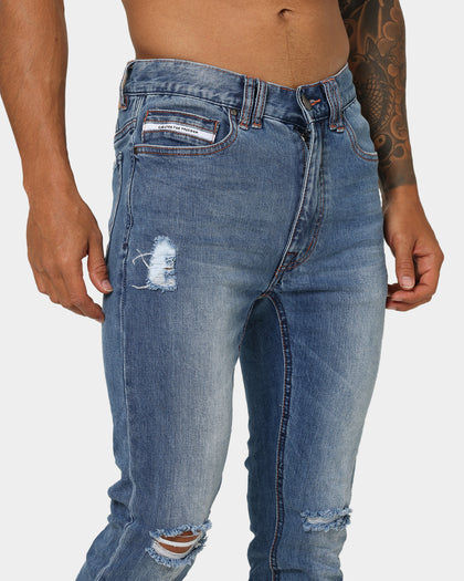 Nena And Pasadena Tyler Super Skinny Fit Jeans Arizona Blue