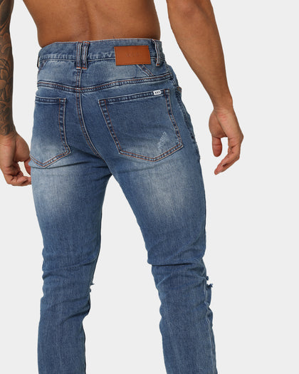 Nena And Pasadena Tyler Super Skinny Fit Jeans Arizona Blue