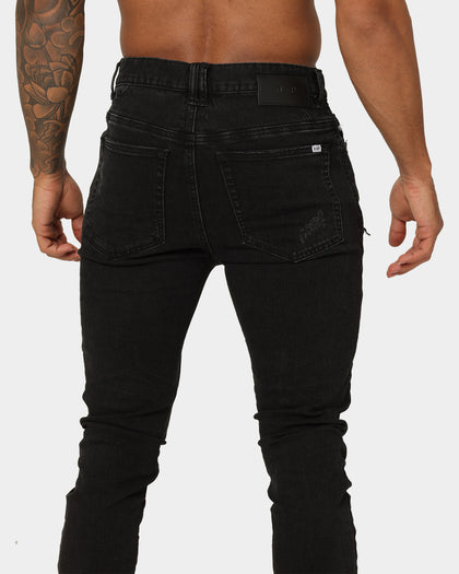 Nena And Pasadena Tyler Super Skinny Fit Jeans Vintage Black