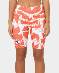 Puma Women's Give Buckets Biker Shorts Cherry Tomato