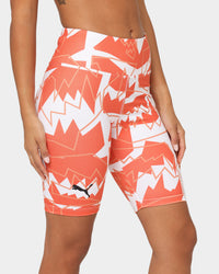 Puma Women's Give Buckets Biker Shorts Cherry Tomato