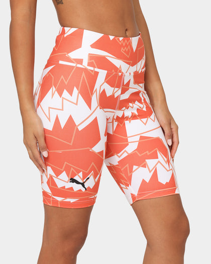 Puma Women's Give Buckets Biker Shorts Cherry Tomato