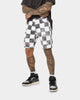 Saint Morta Vintage Checks Denim Shorts White/Black